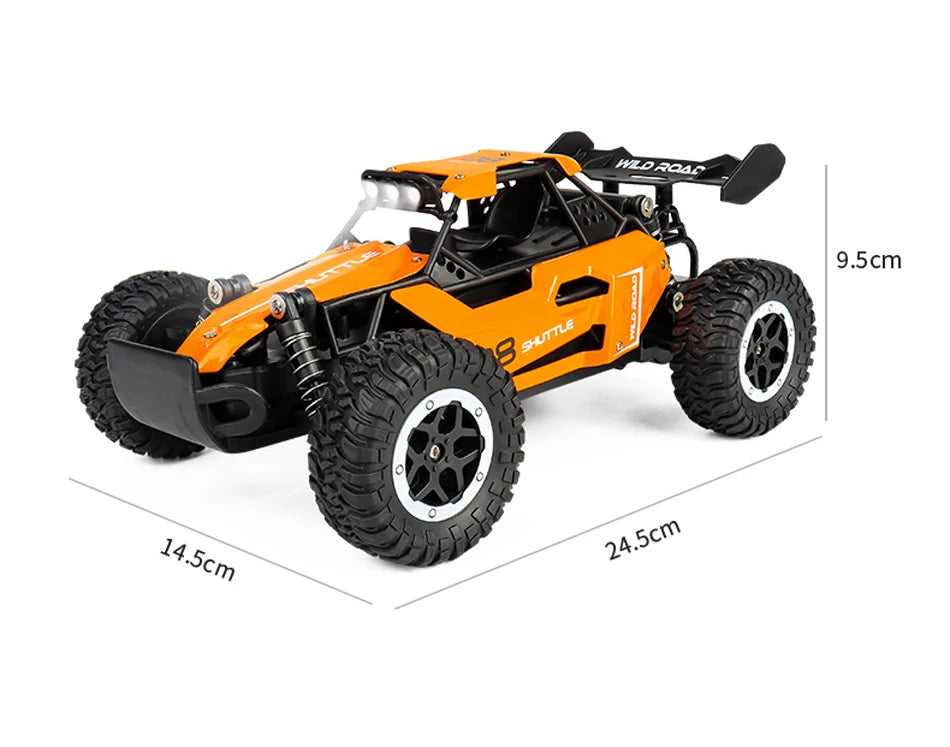 RC Car 1:16 2WD – Coche RC Off-Road con LED, Alta Velocidad 20KM/H para Niños
