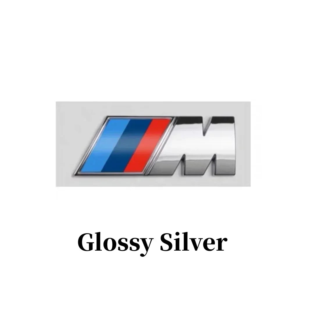 Emblema BMW M Tri-Color — Logo 3D Impermeable para Serie 1/3/5/7 y X1/X3/X5/X6
