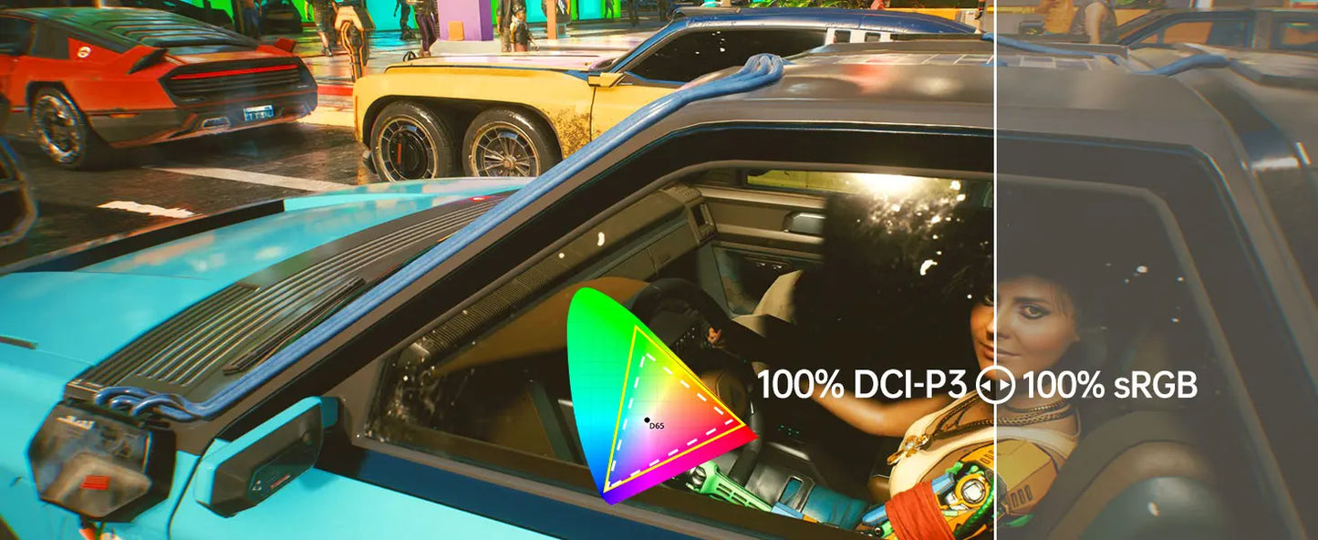 Bimawen 13.3" OLED Portable Monitor – FHD 1080P, 1ms, 10bit, 100% DCI-P3, Adaptive Sync, Game Mode