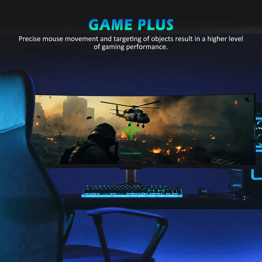 TITAN ARMY C49SHC 49" Gaming Monitor — Curvo 32:9, 144Hz, PIP/PBP