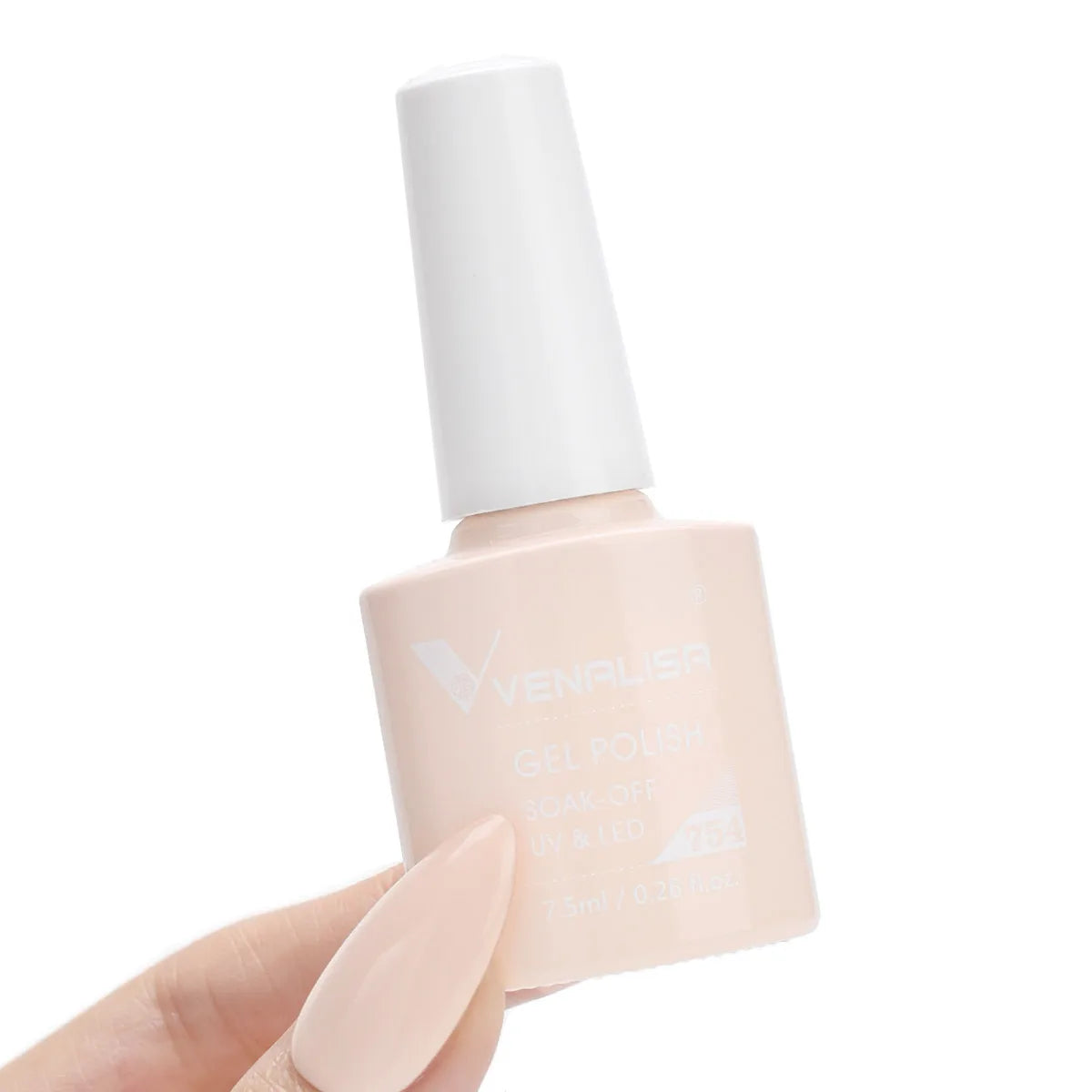 Esmalte de Gel Venalisa Milky White — Cobertura Completa UV/LED