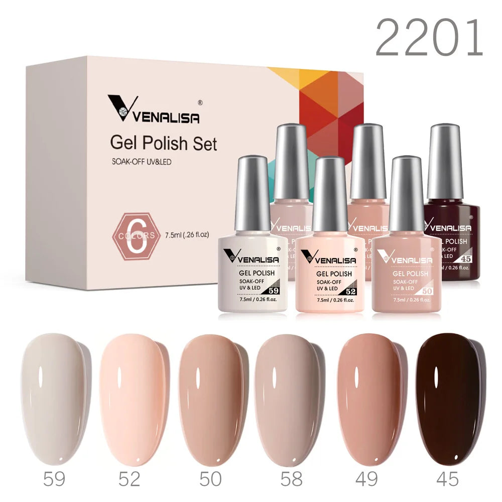 Esmalte de Gel Venalisa Milky White — Cobertura Completa UV/LED