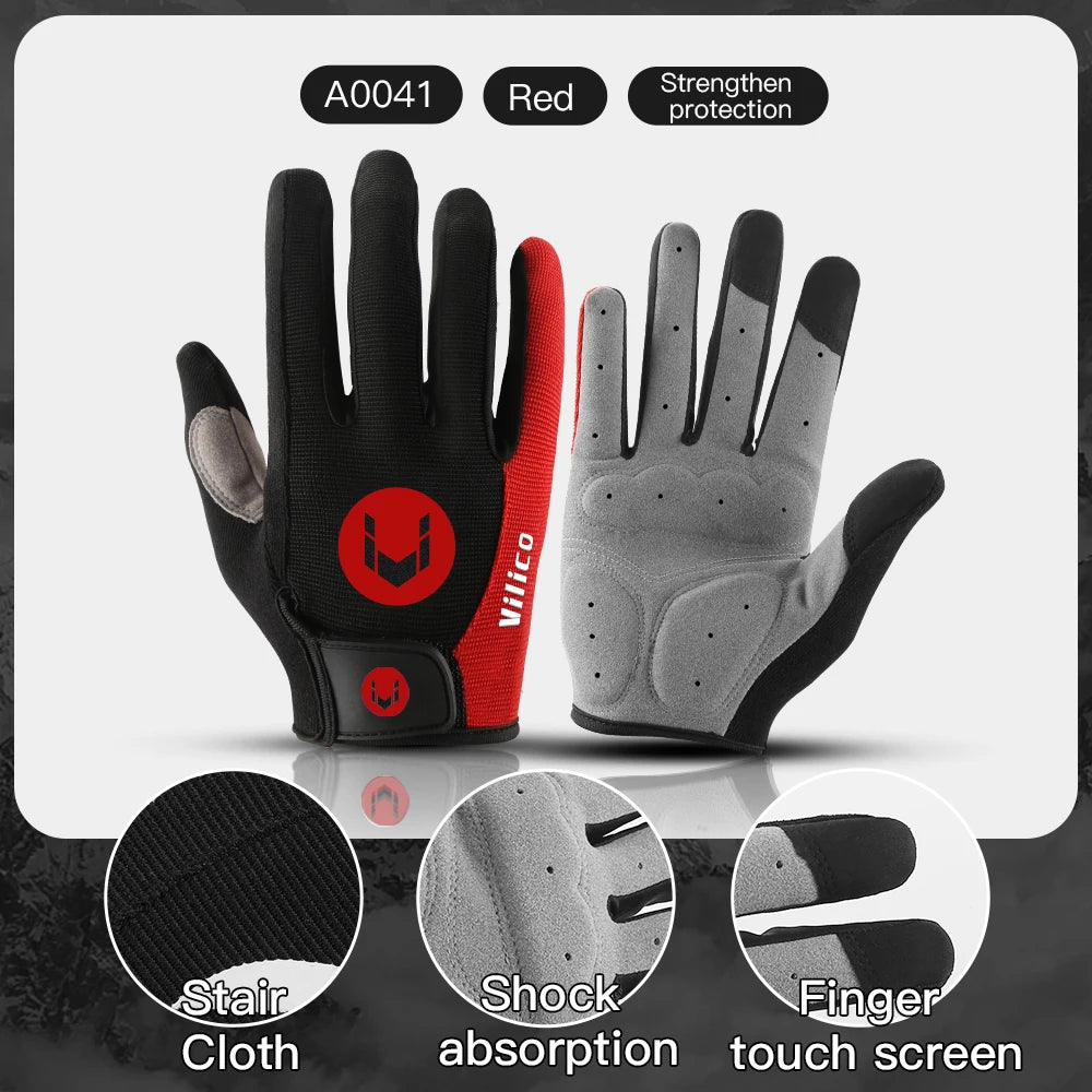 Guantes de Ciclismo Antideslizantes de Dedo Completo – MTB y Carretera