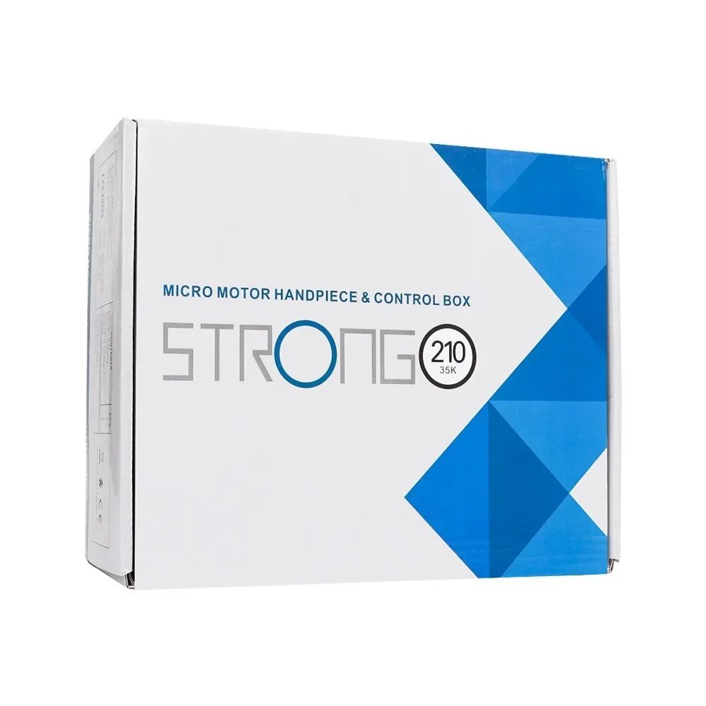 Lima Eléctrica para Uñas 65W Strong 210 — 35000RPM Manicura y Pedicura