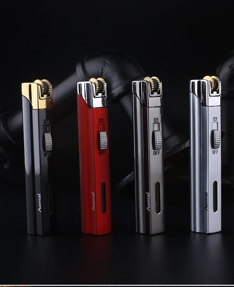 Encendedor AOMAI Tipo Soplete – Antiviento y Azul