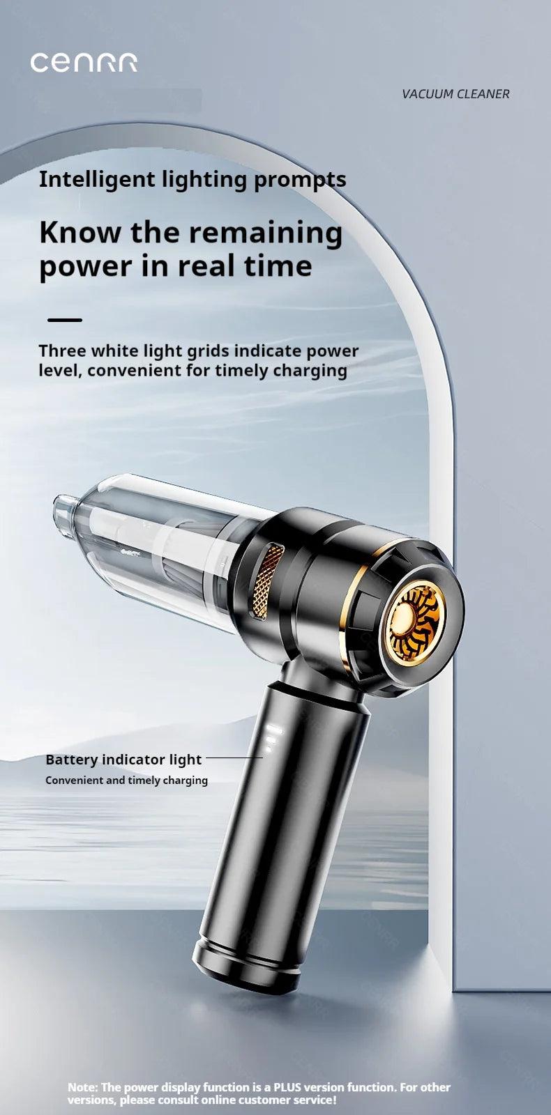 Aspiradora Portátil para Coche CENRR 998000PA — Potente y Sin Cable