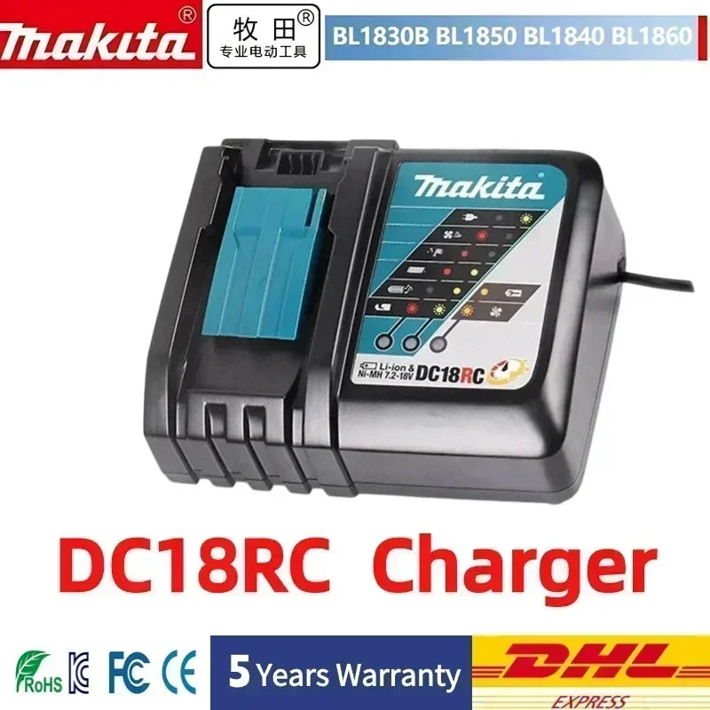 Batería Makita 18V 6Ah Original con Indicador LED – Batería de Litio Antigolpes para Herramientas Inalámbricas