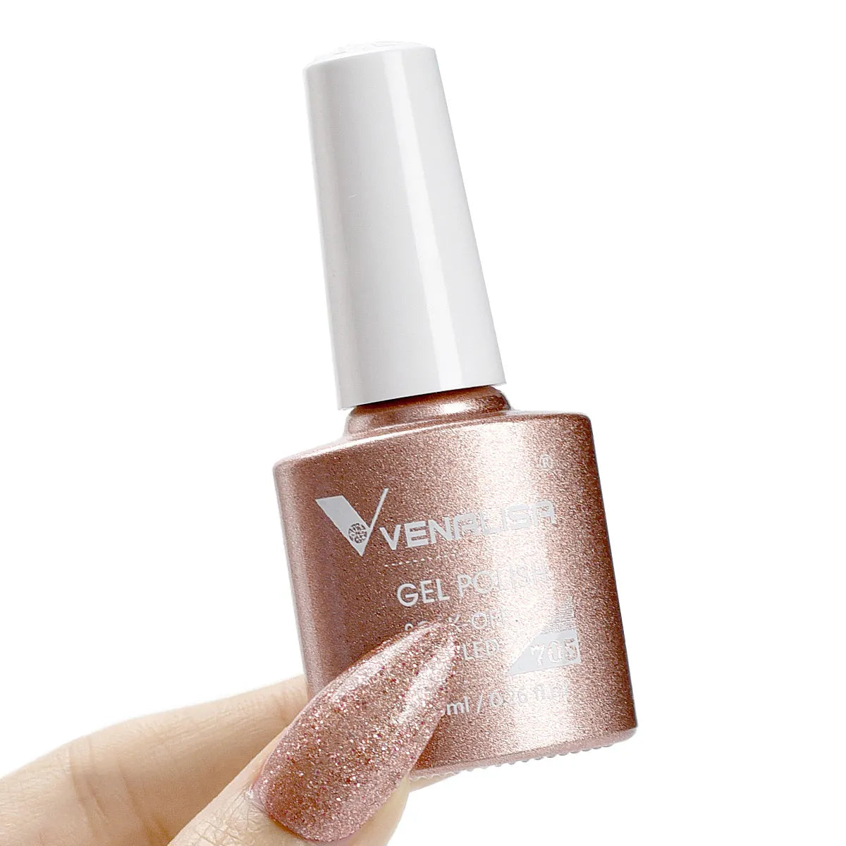 Esmalte de Gel Venalisa Milky White — Cobertura Completa UV/LED