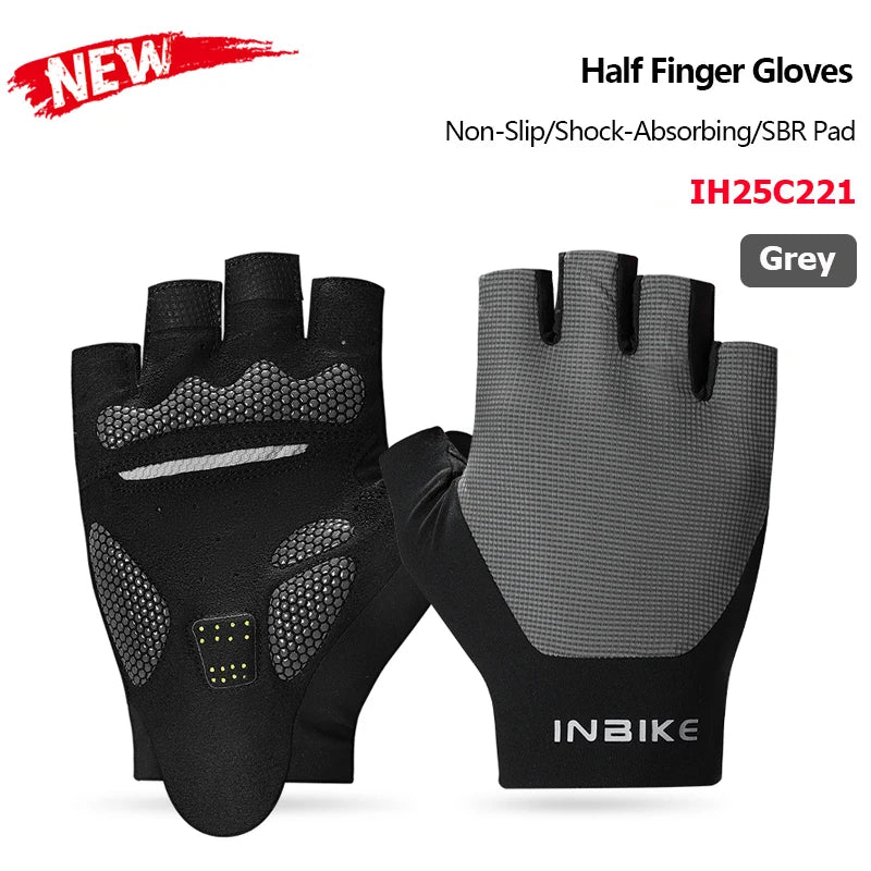 Guantes de Ciclismo INBIKE – Medio Dedo para Verano