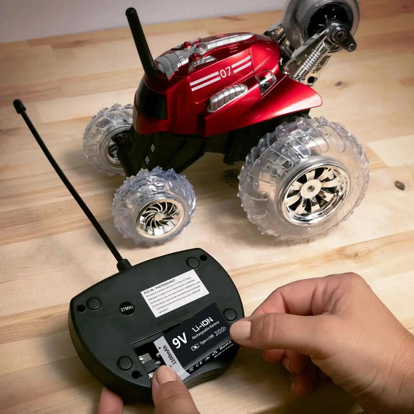 Batería Recargable Kuugro 9V 1100mAh USB Type-C – Li-ion para RC, Multímetro y Juguetes