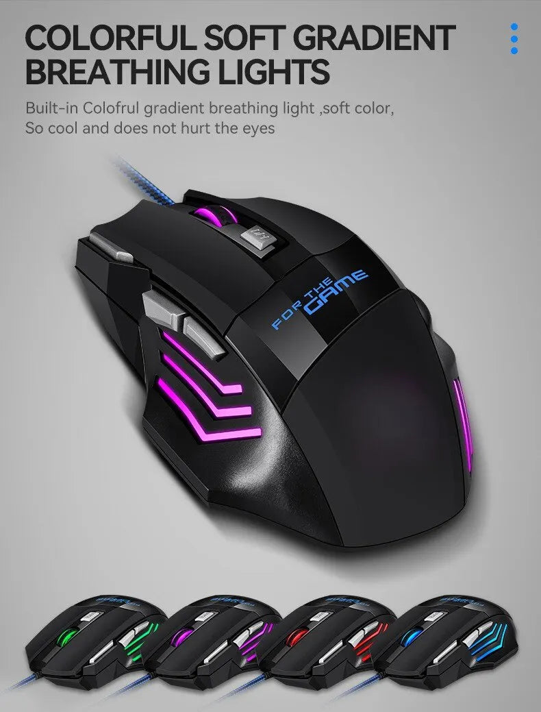 Ratón Gamer ITLY Hyperspeed RGB — Ergonómico con 7 Botones Programables