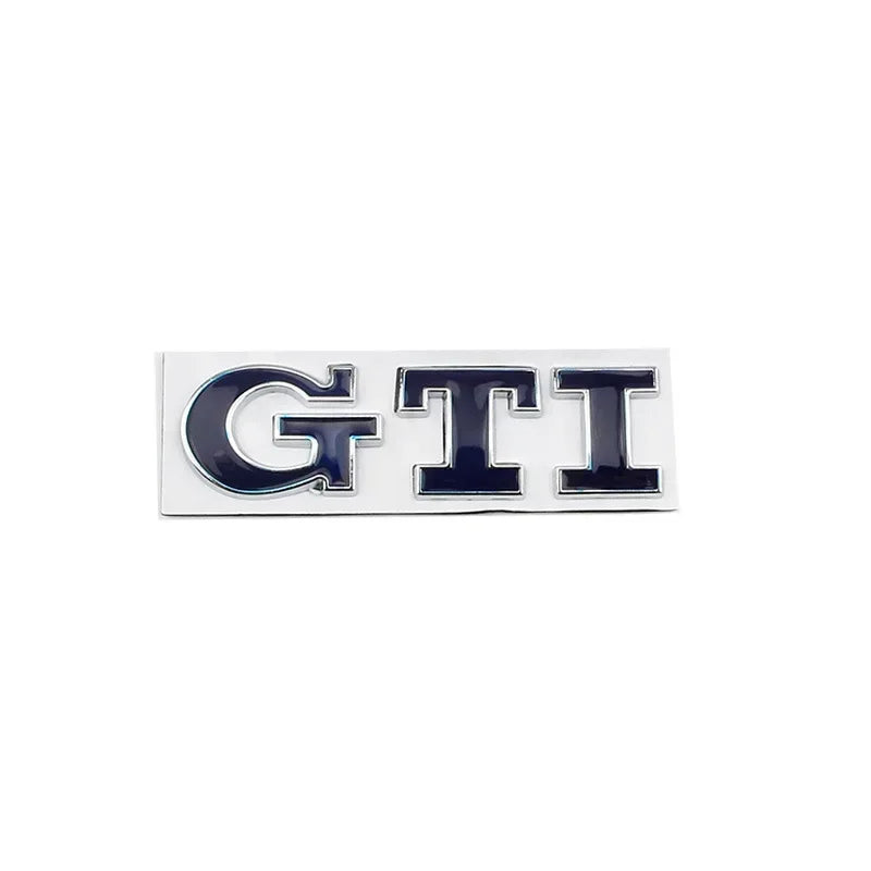 Emblema Metal GTI para VW — Sticker para Maletero y Lateral, Golf, Polo, Jetta y Más