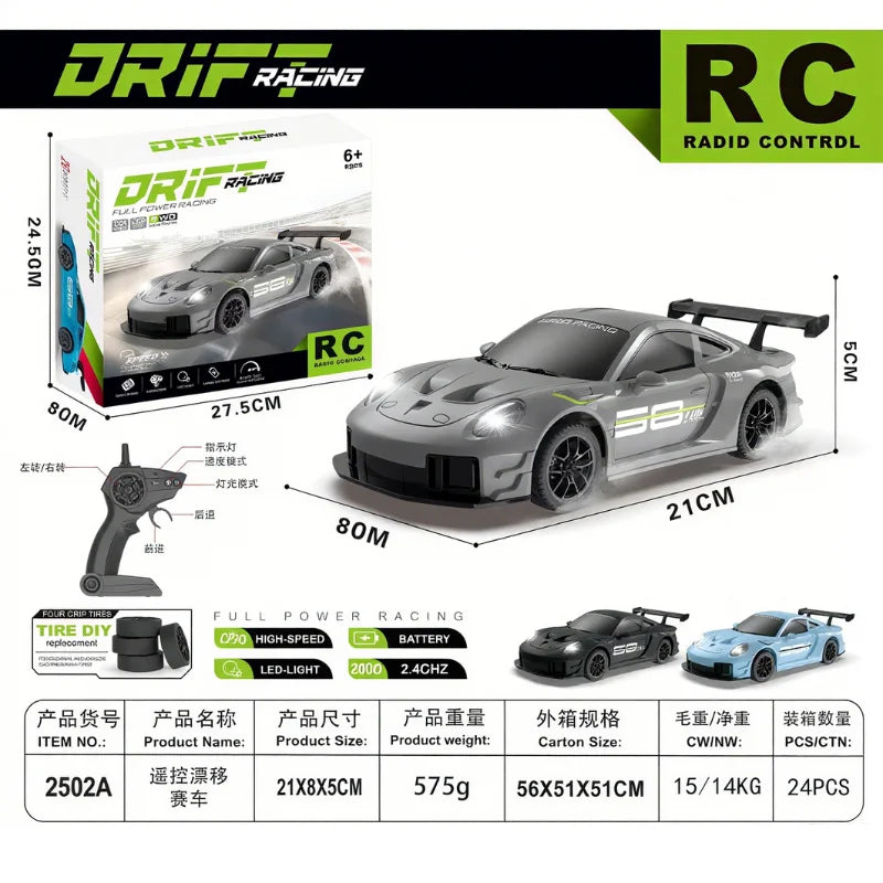 RC Drift GT3 RS 911 mi SU7 1:20 – Edición Limitada 2025, Coche de Alta Velocidad para Niños