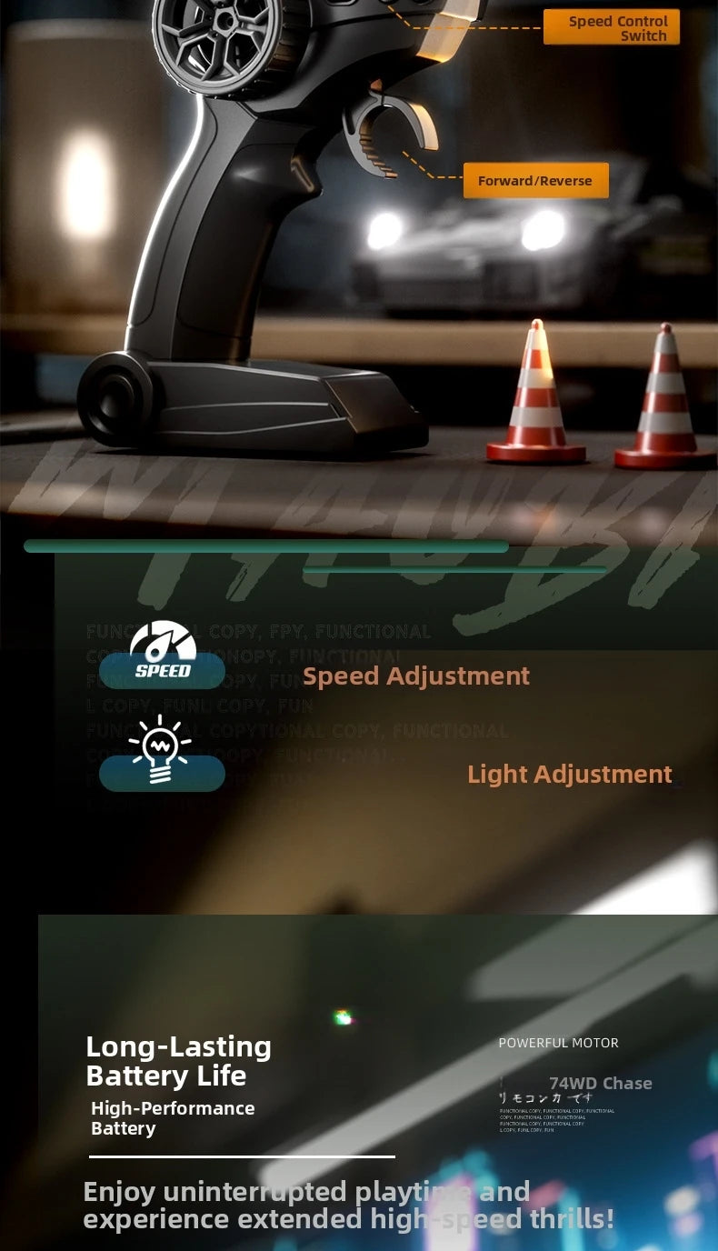 RC Drift GT3 RS 911 mi SU7 1:20 – Edición Limitada 2025, Coche de Alta Velocidad para Niños