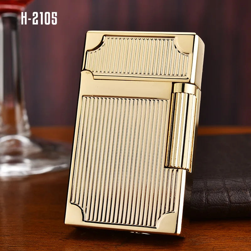 Encendedor Metálico de Gas Derui – Diseño Transparente Recargable