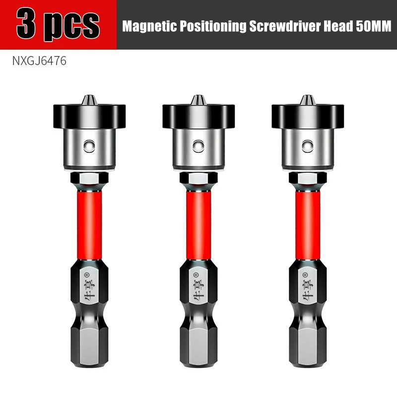 Puntas de Destornillador Magnéticas con Tope de Posicionamiento 50mm – Para Pladur, Yeso y Tableros de Pared