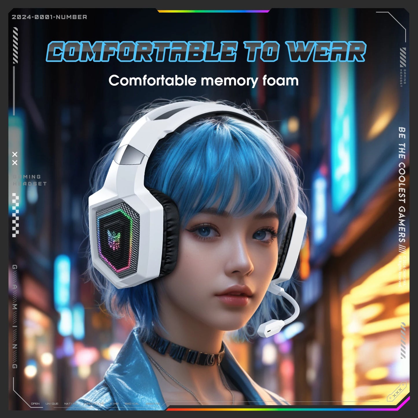 ONIKUMA 2.4GHz Wireless Auriculares Gaming: Sonido y Comodidad para Gamers