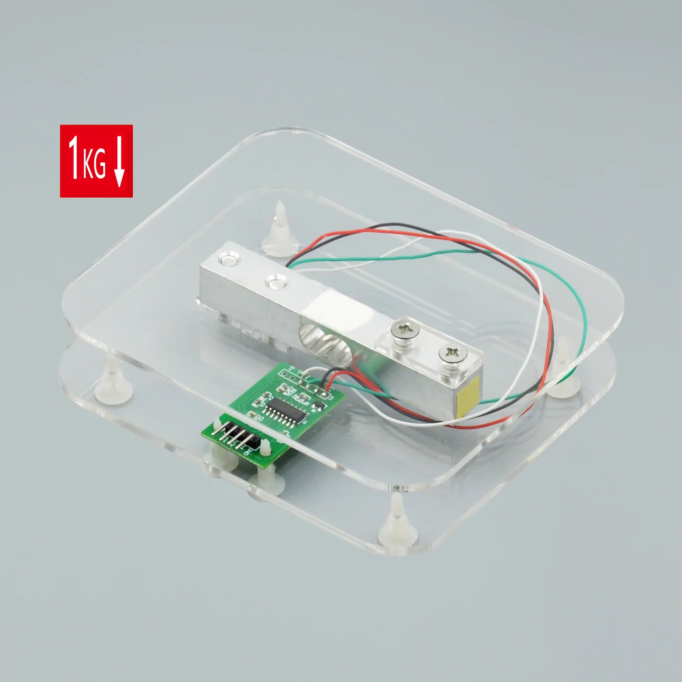Sensor de Carga Digital HX711 – Célula de Peso 5KG/10KG para Arduino y Escalas Electrónicas