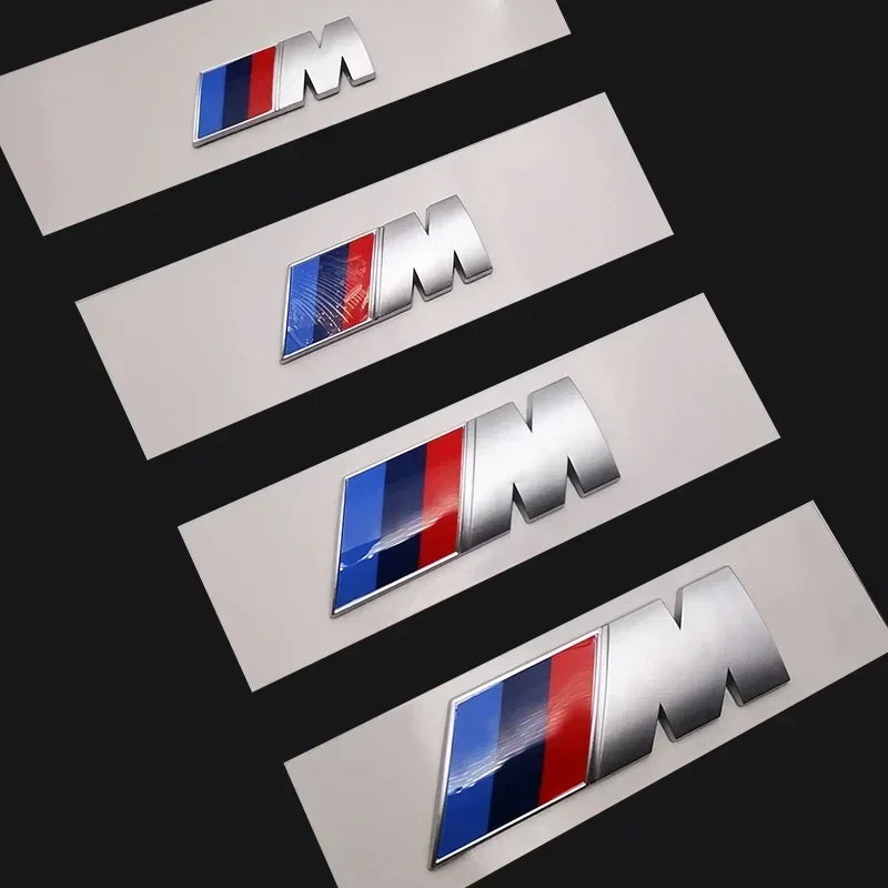 Emblema BMW M Tri-Color — Logo 3D Impermeable para Serie 1/3/5/7 y X1/X3/X5/X6