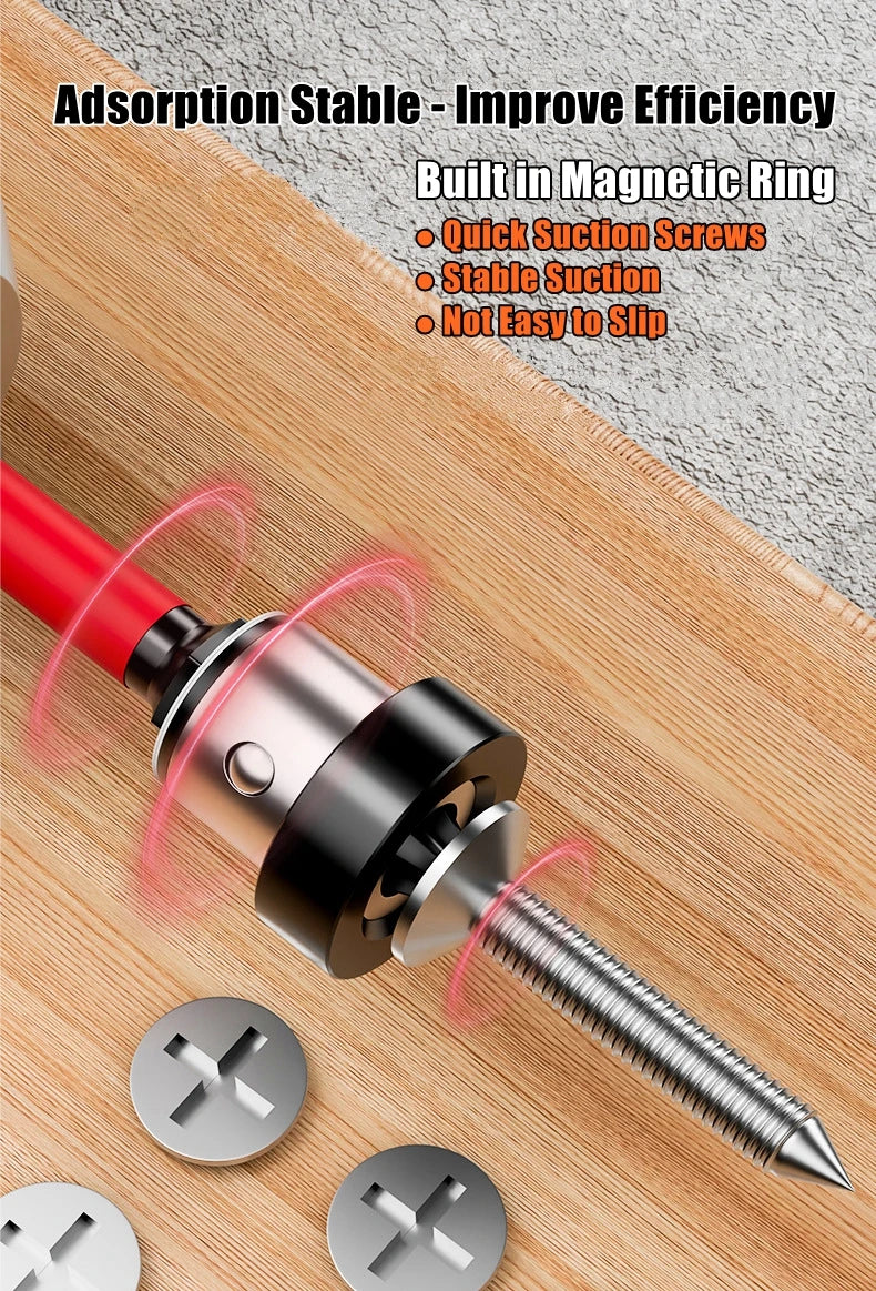 Puntas de Destornillador Magnéticas con Tope de Posicionamiento 50mm – Para Pladur, Yeso y Tableros de Pared