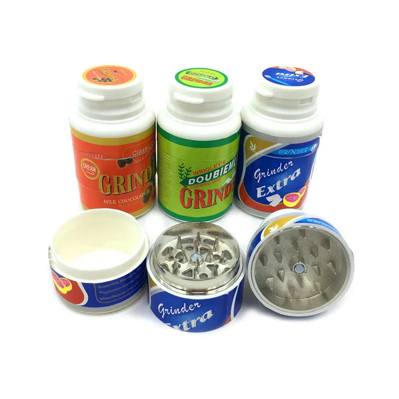 Grinder de Hierbas 45mm — Plástico y Metal con Colores Surtidos