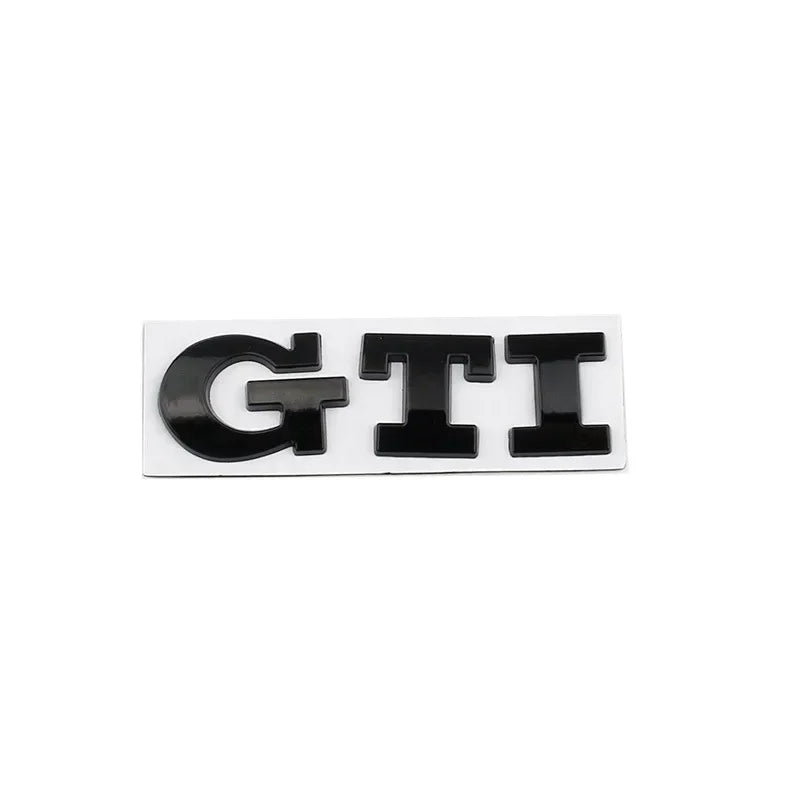 Emblema Metal GTI para VW — Sticker para Maletero y Lateral, Golf, Polo, Jetta y Más