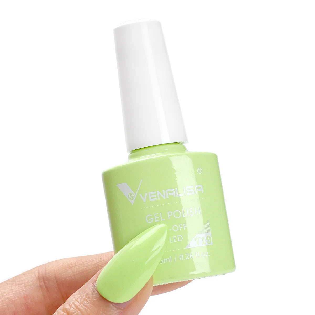 Esmalte de Gel Venalisa Milky White — Cobertura Completa UV/LED