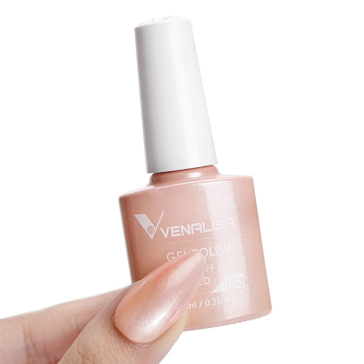 Esmalte de Gel Venalisa Milky White — Cobertura Completa UV/LED
