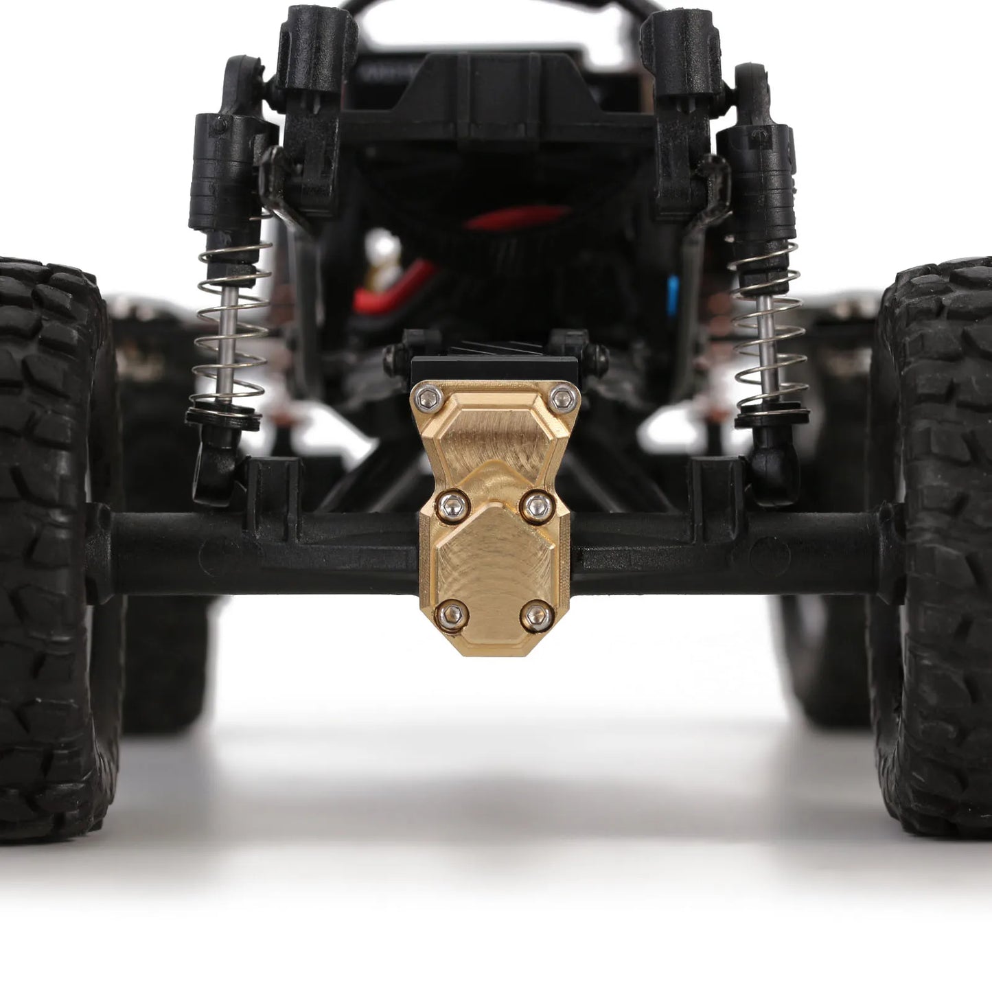 INJORA Piezas de Actualización RC Crawler – Counterweight, Steering Knuckles y Shock Cover para Axial SCX24