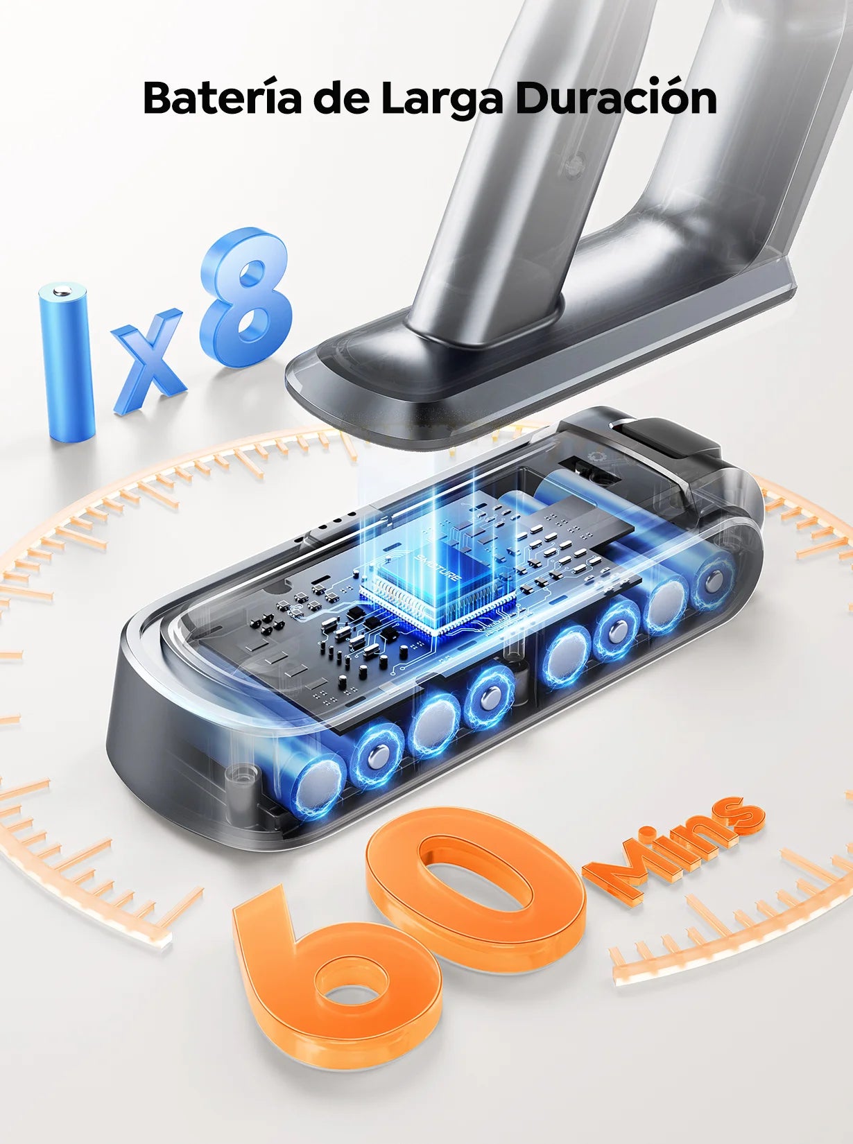 Aspiradora Inalámbrica BUTURE VC90 — 600W y 65KPA de Succión