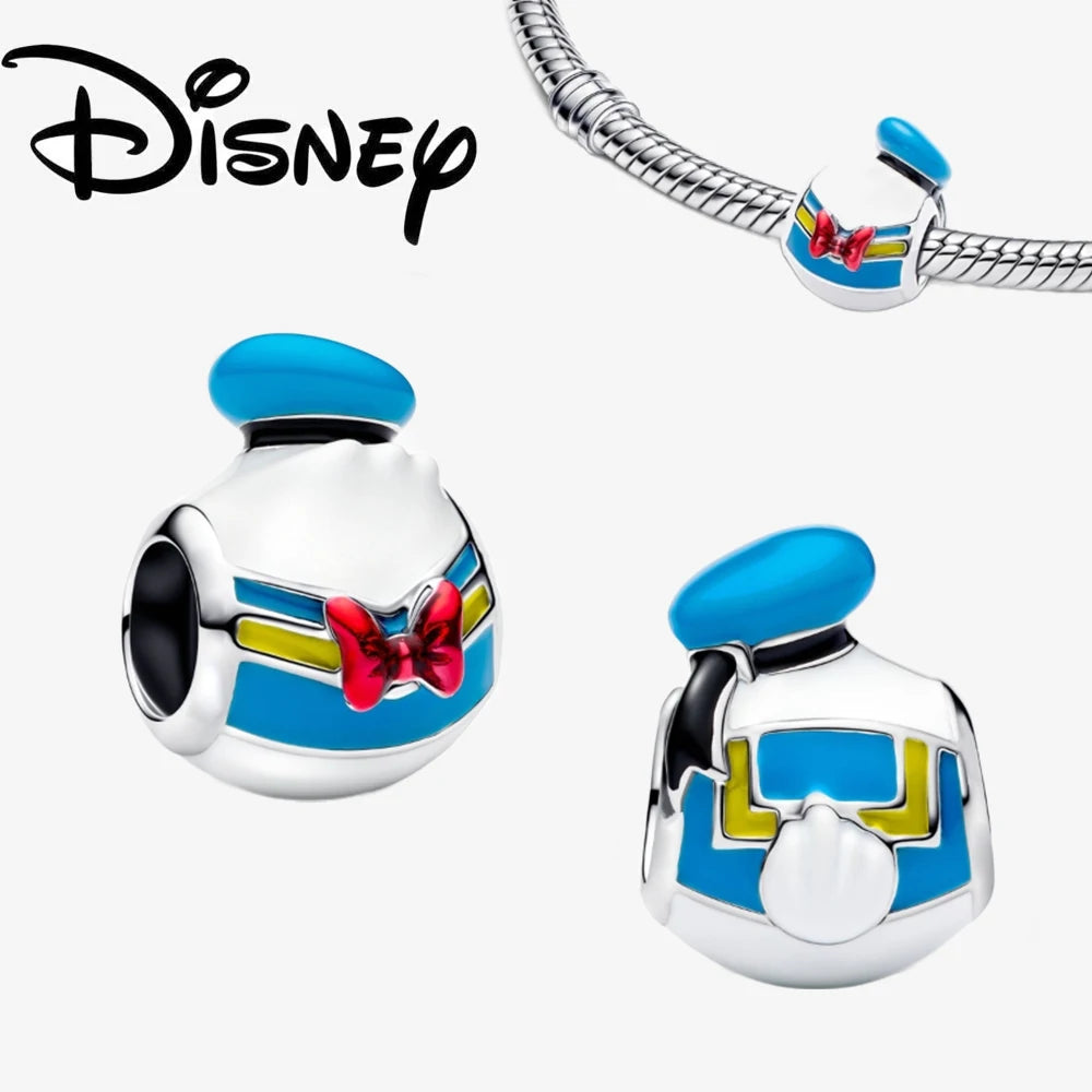 Charm Colgante Disney 925 Plata Esterlina – Dumbo, Pascal, Gato de Cheshire y Alien | Compatible con Pulseras Originales
