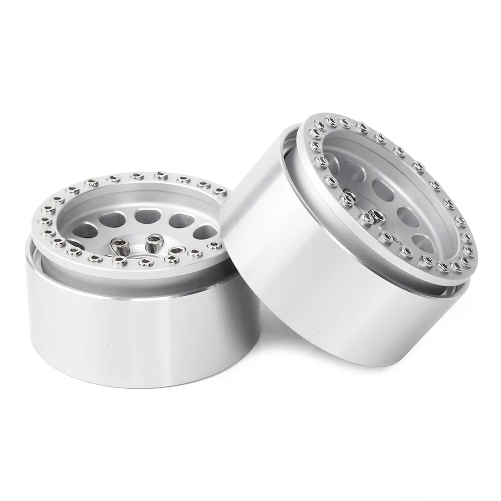 INJORA 1.9" Llantas Beadlock CNC Aluminio para RC Crawler 1/10 SCX10 TRX4 Gen8 (4 Piezas)