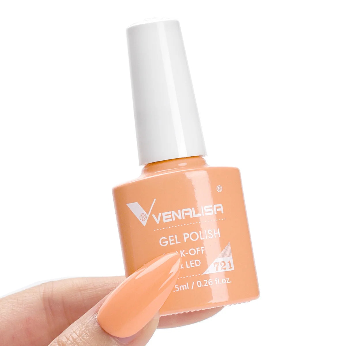 Esmalte de Gel Venalisa Milky White — Cobertura Completa UV/LED