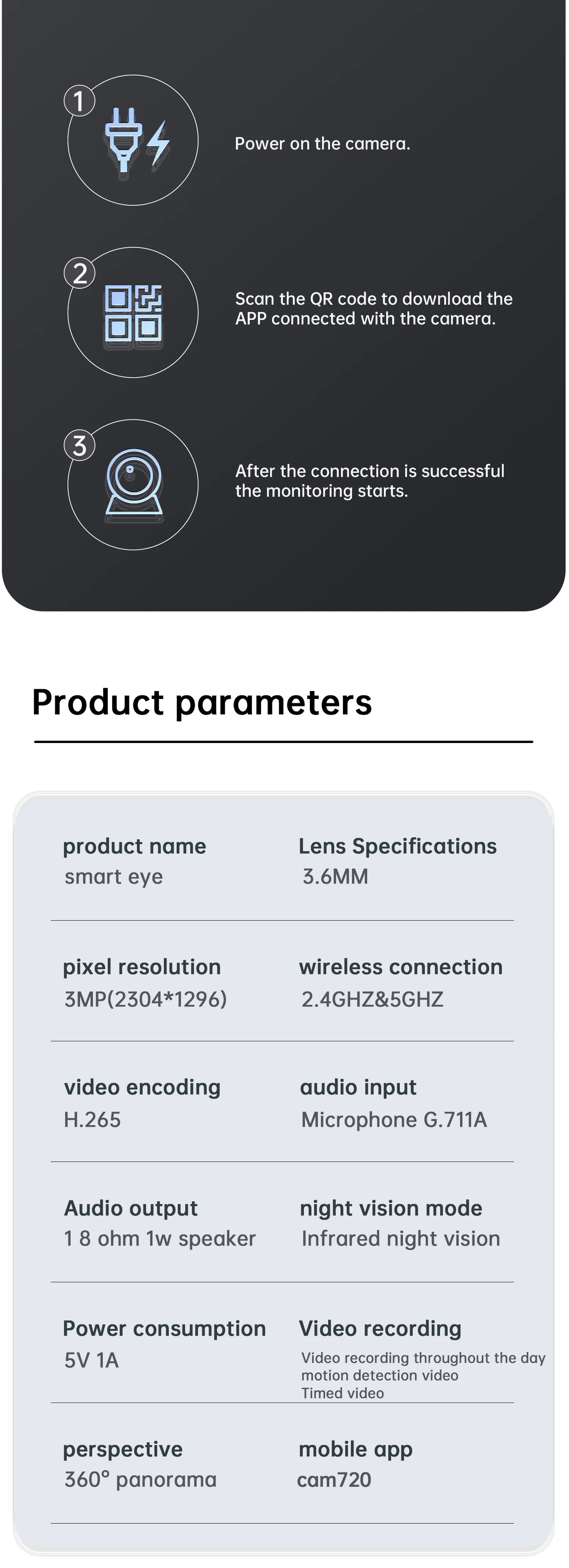 Cámara WiFi Inteligente Lenovo 5MP – Vigilancia IP Full HD con Visión Nocturna y Seguimiento Automático
