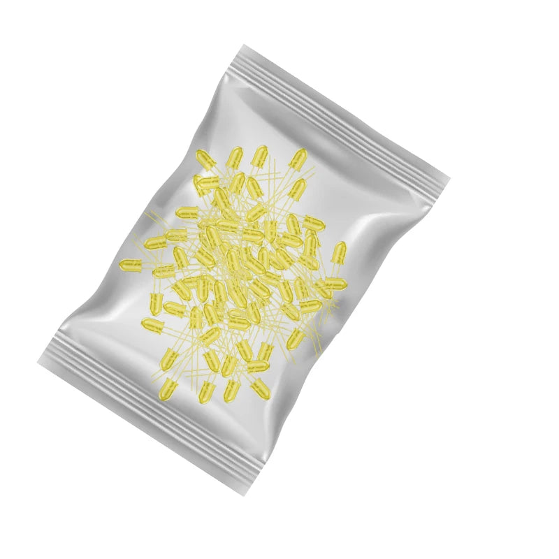 Kit de Diodos LED 5mm Multicolor – Luces Blanco, Rojo, Azul, Verde y Amarillo para Proyectos Electrónicos