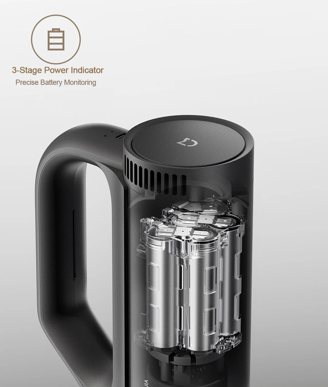 Aspiradora de Coche XIAOMI MIJIA — 21kPa, Batería 2400mAh, USB-C