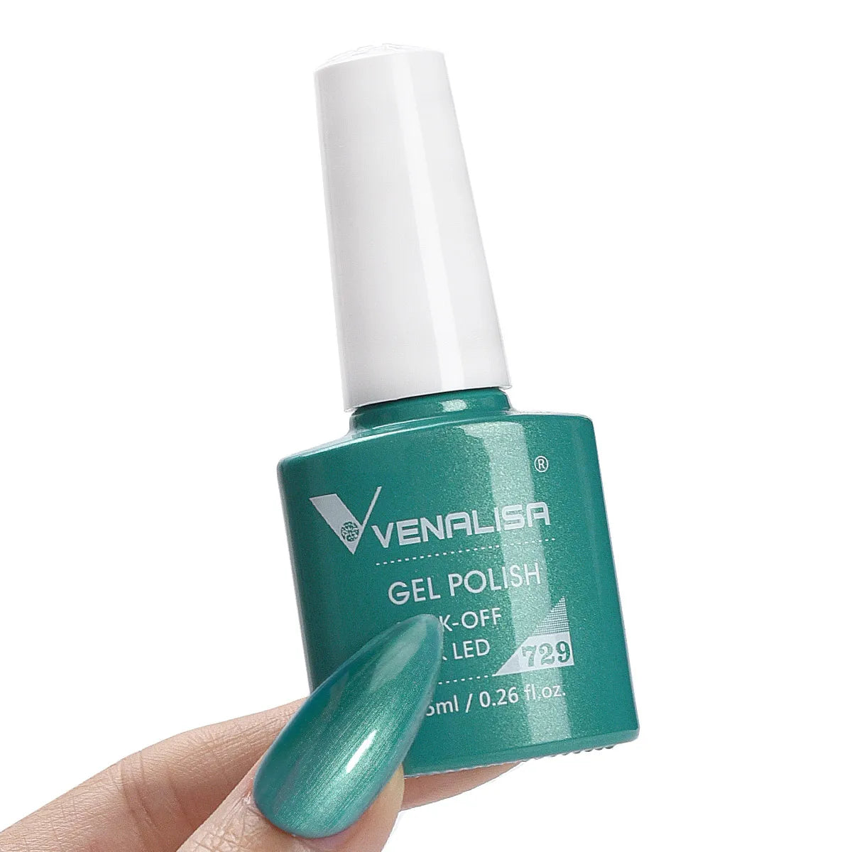 Esmalte de Gel Venalisa Milky White — Cobertura Completa UV/LED