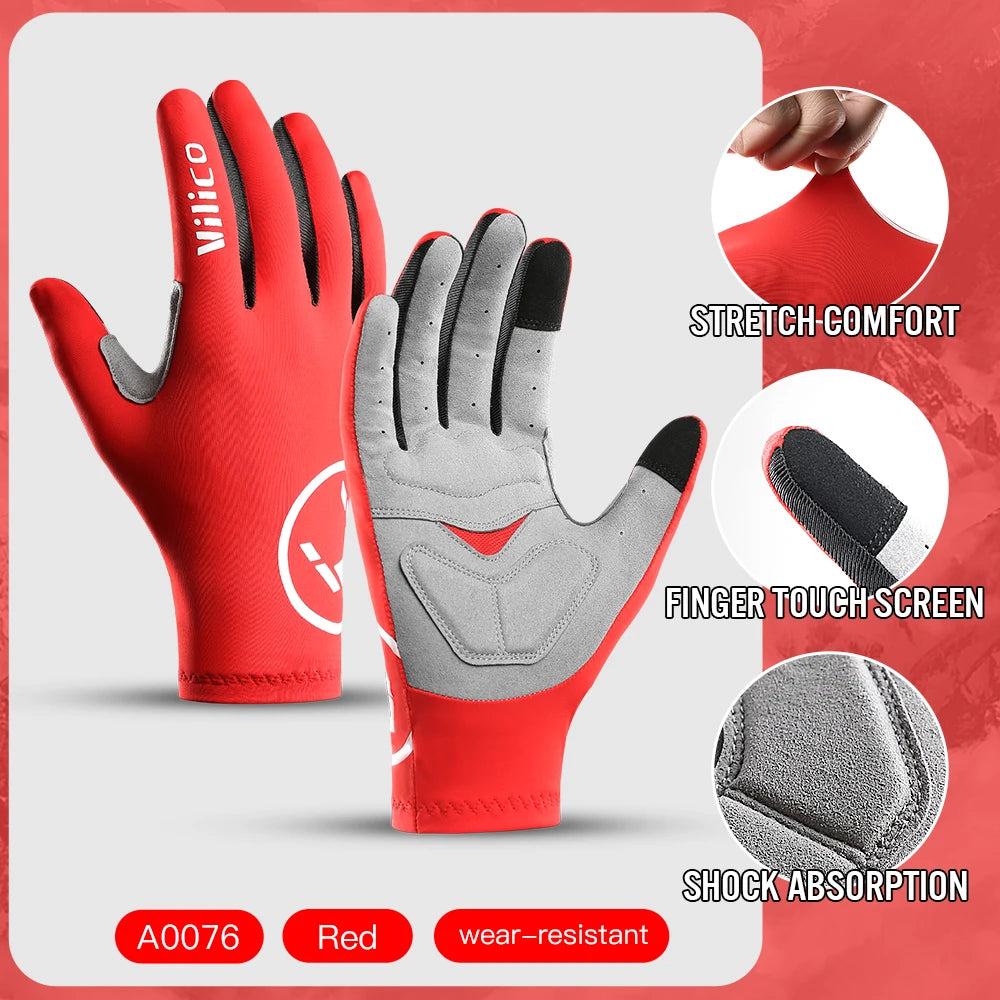 Guantes de Ciclismo con Pantalla Táctil – Dedo Completo
