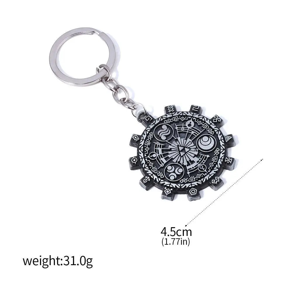 Llavero Hylian Shield y Master Sword — Colgante Zelda Breath of The Wild