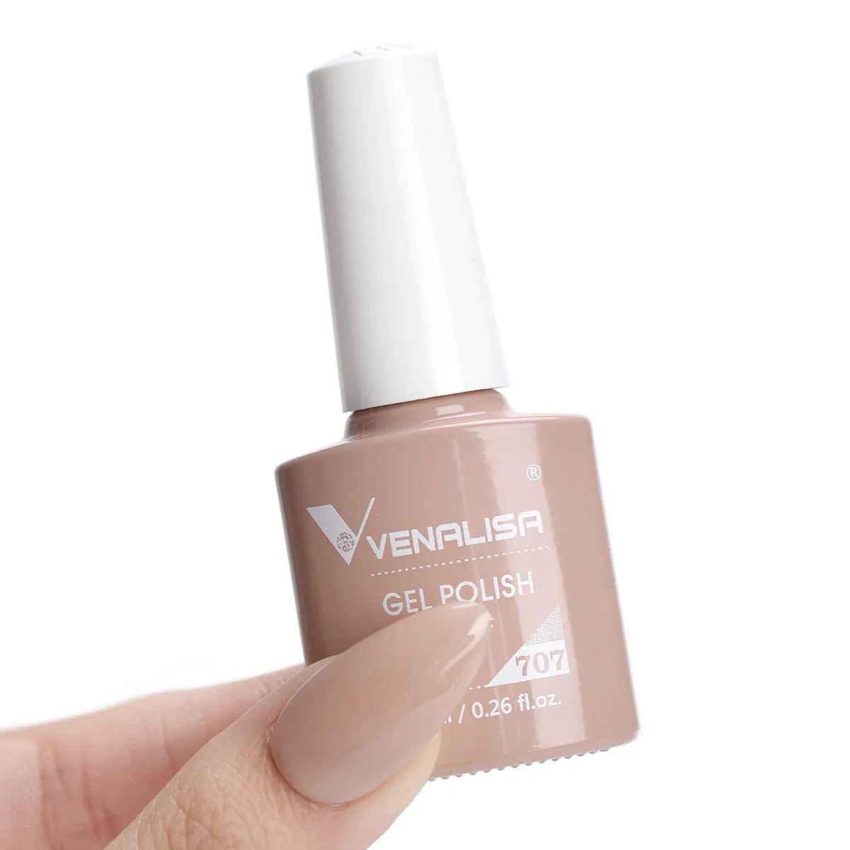 Esmalte de Gel Venalisa Milky White — Cobertura Completa UV/LED