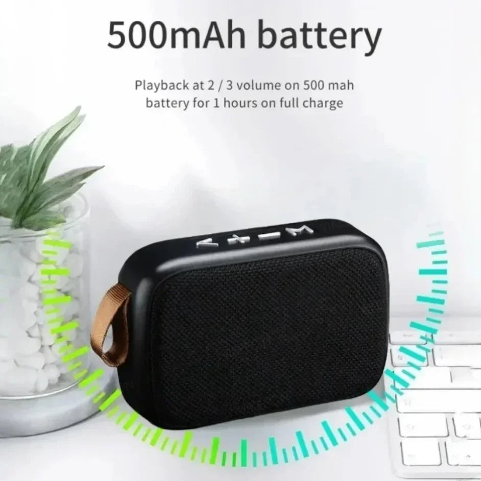 Barra de Sonido Bluetooth 5.0 Portátil — Altavoz Hi-Fi Inalámbrico con Batería 500mAh para Interior y Exterior