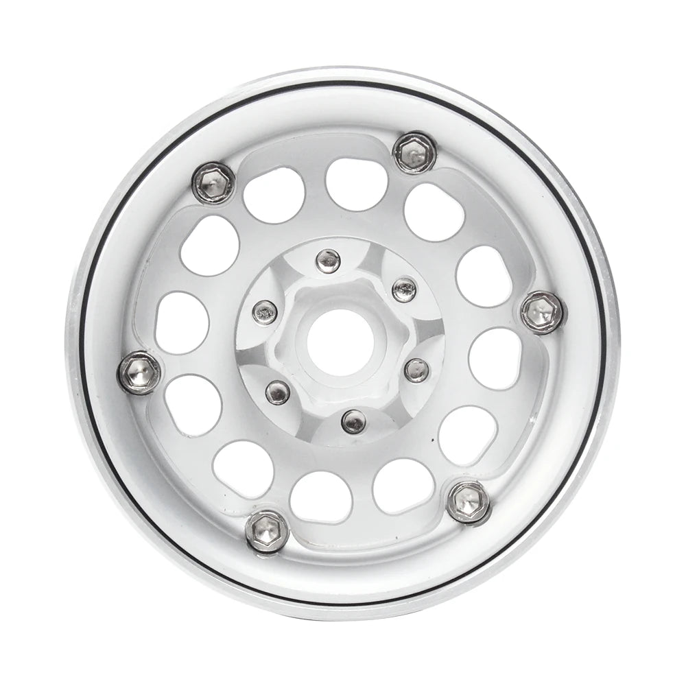 INJORA 1.9" Llantas Beadlock CNC Aluminio para RC Crawler 1/10 SCX10 TRX4 Gen8 (4 Piezas)