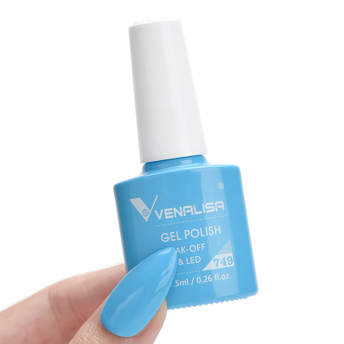 Esmalte de Gel Venalisa Milky White — Cobertura Completa UV/LED