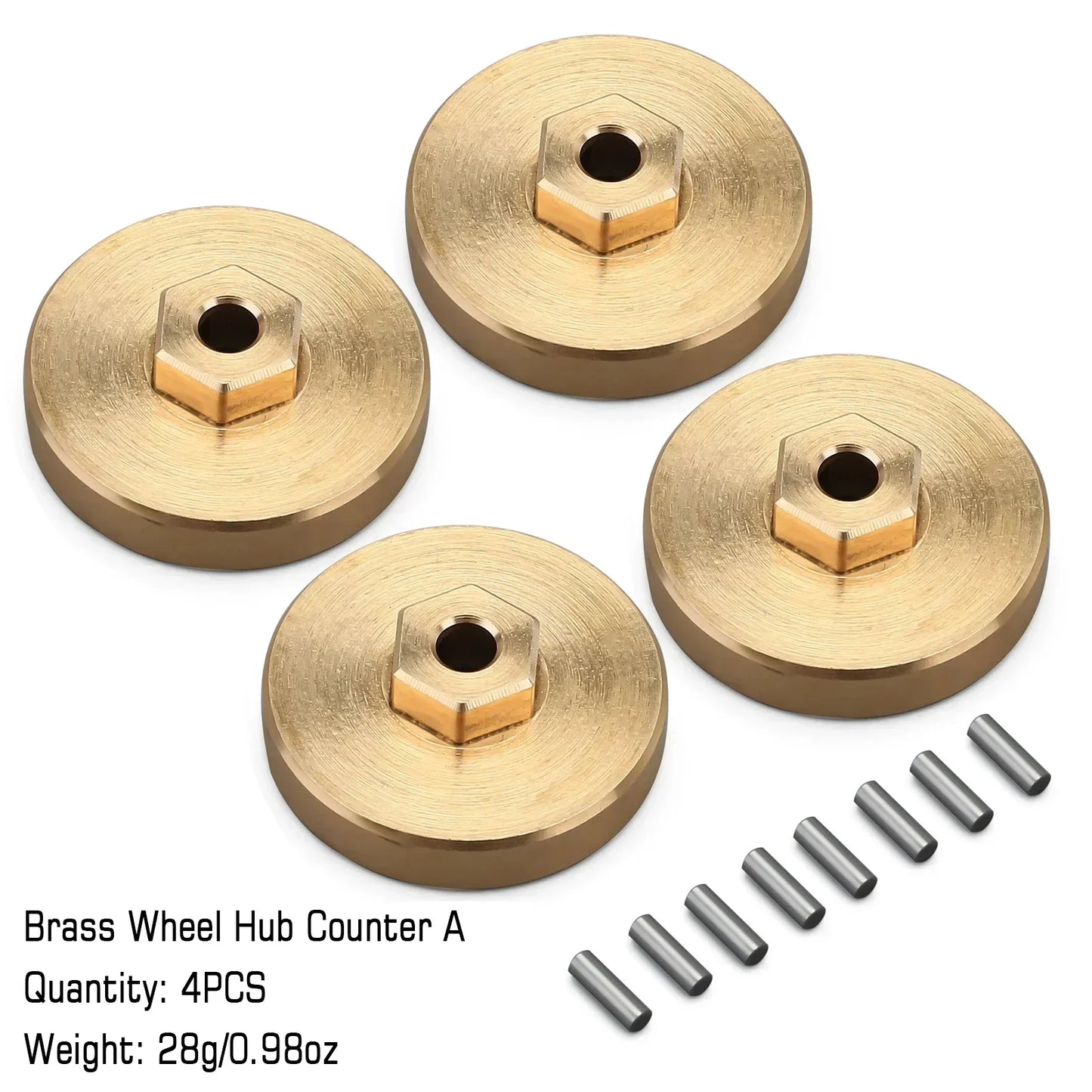 INJORA Piezas de Actualización RC Crawler – Counterweight, Steering Knuckles y Shock Cover para Axial SCX24