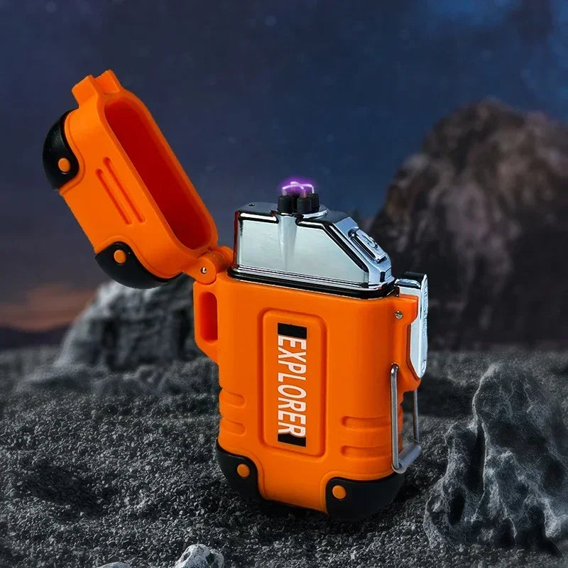 Encendedor Eléctrico de Doble Arco Plasma – Recargable e Impermeable