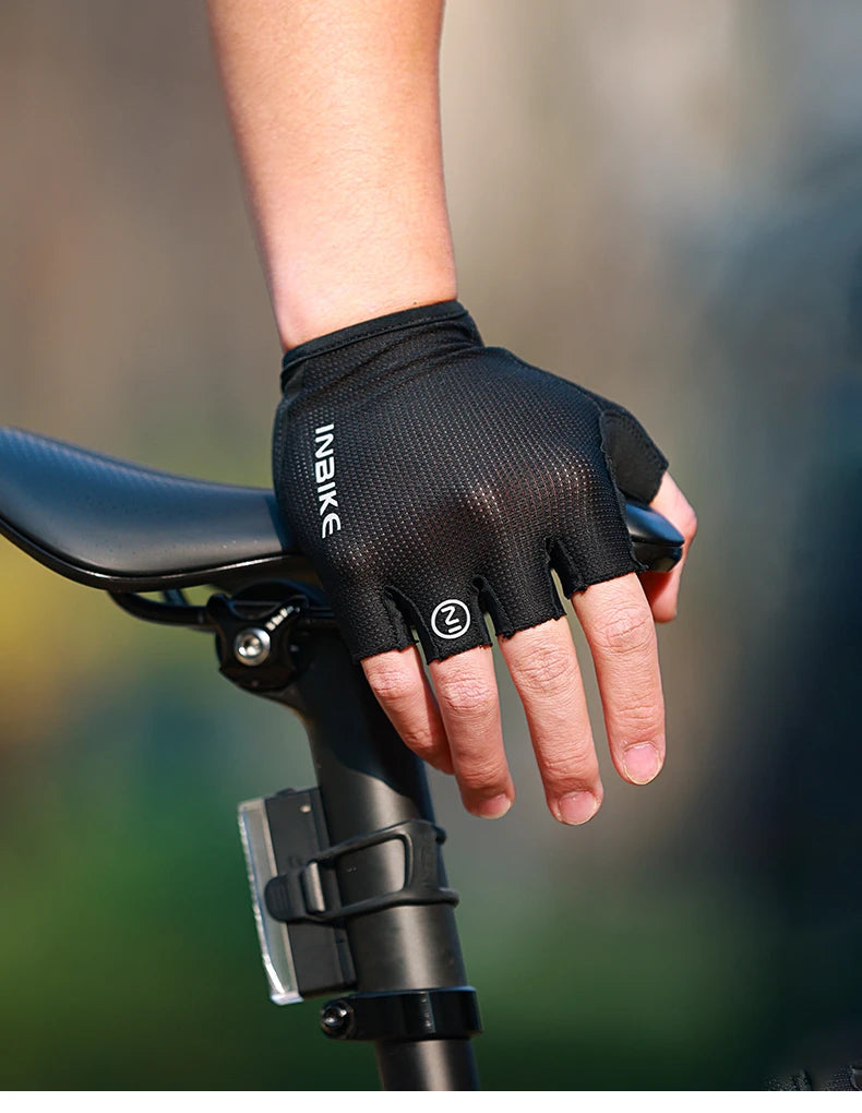 Guantes de Ciclismo INBIKE – Medio Dedo para Verano
