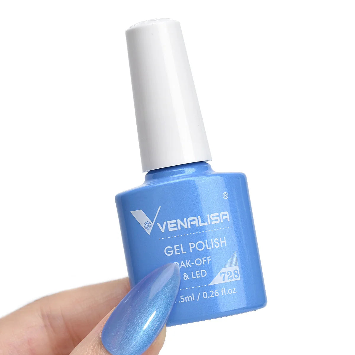 Esmalte de Gel Venalisa Milky White — Cobertura Completa UV/LED
