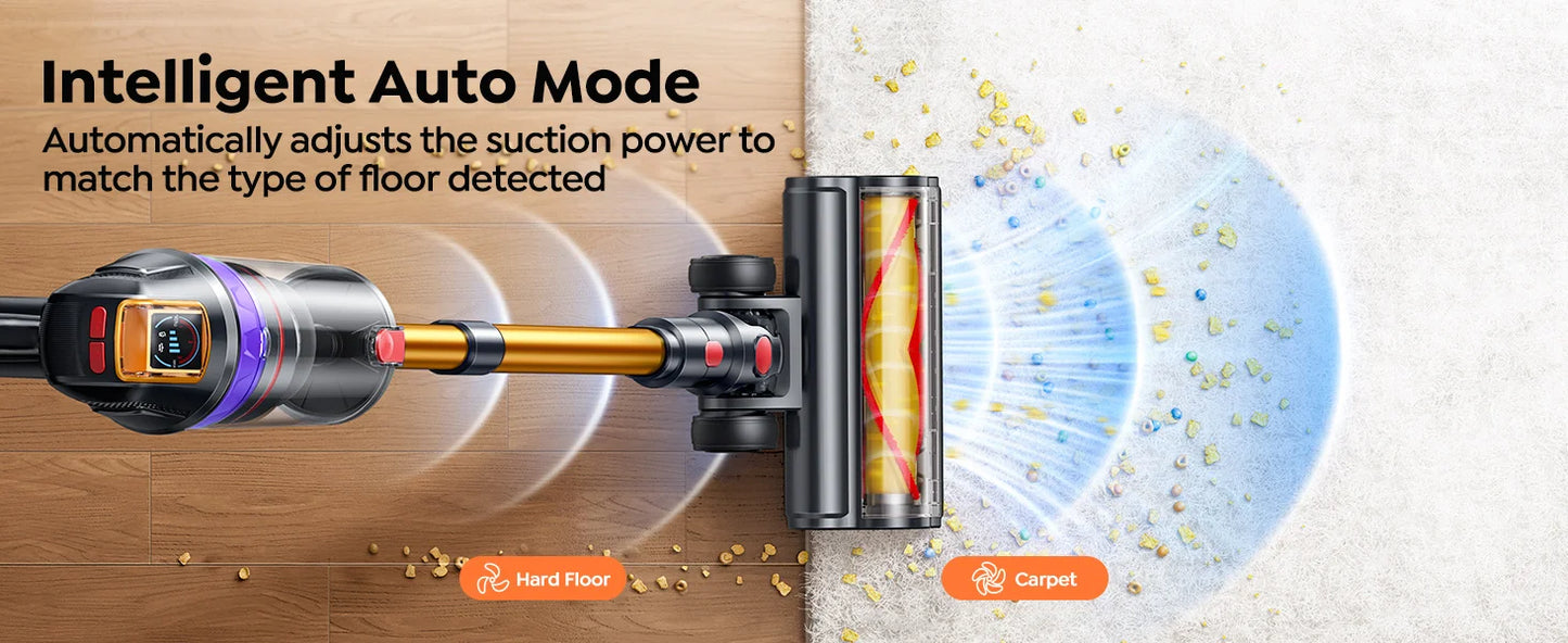 Aspiradora Inalámbrica BUTURE VC90 — 600W y 65KPA de Succión