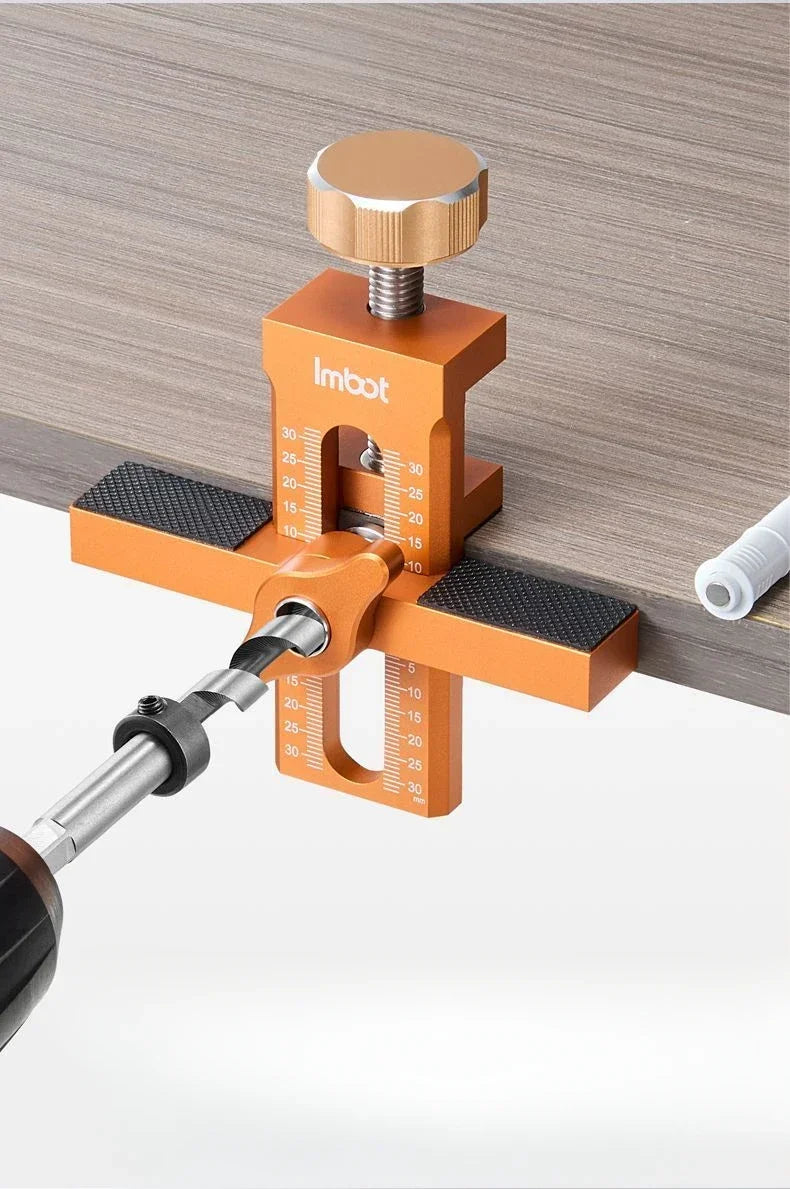 Herramienta de Posicionamiento Rápido 2 en 1 para Instalación de Puertas de Gabinete