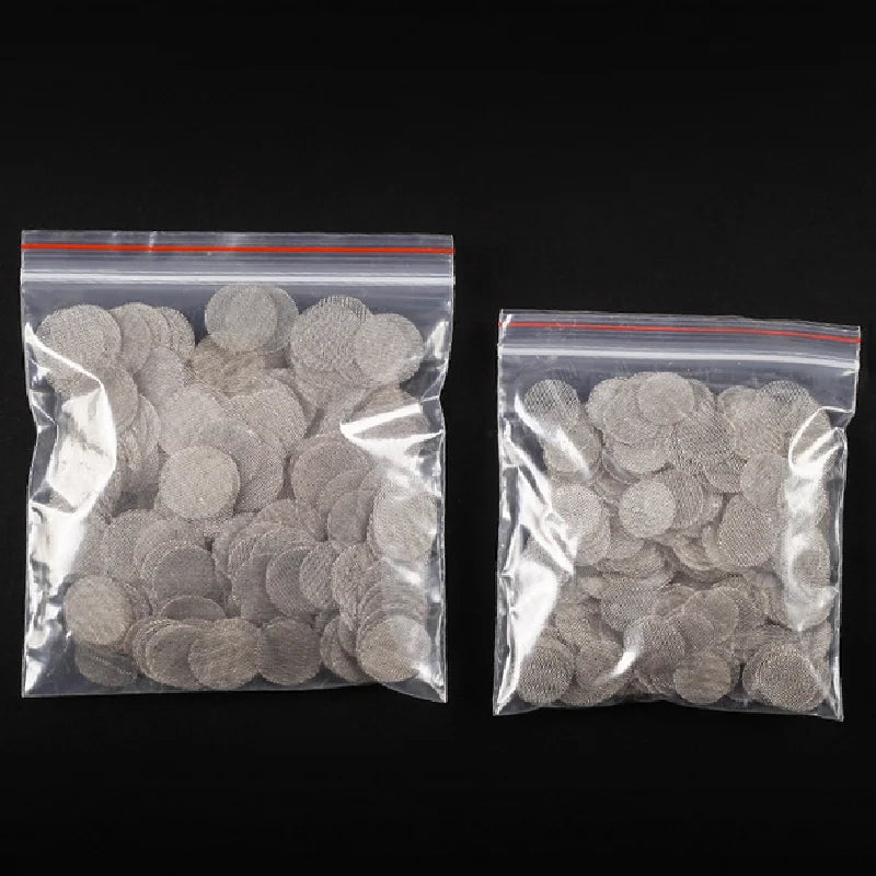Pantallas de Acero Inoxidable para Pipas 500pcs — Filtro para Tabaco